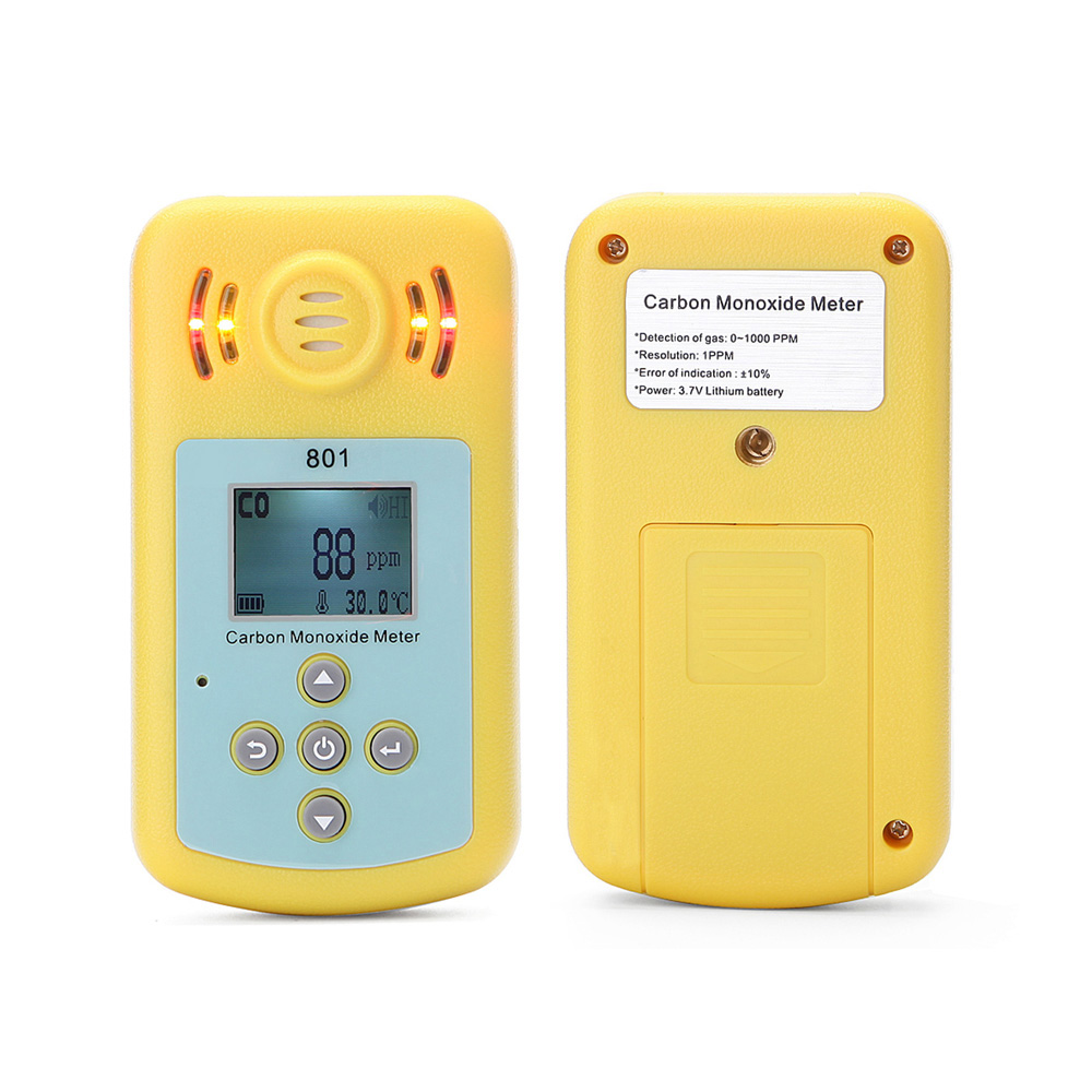 Mini Carbon Monoxide Gas Meter Portable CO Detector LCD Display and Sound light Alarm Sensitive Gas Analyzer for Home Security