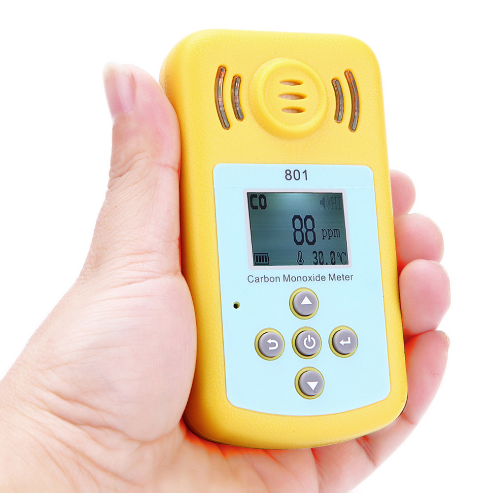 Mini Carbon Monoxide Gas Meter Portable CO Detector LCD Display and Sound light Alarm Sensitive Gas Analyzer for Home Security