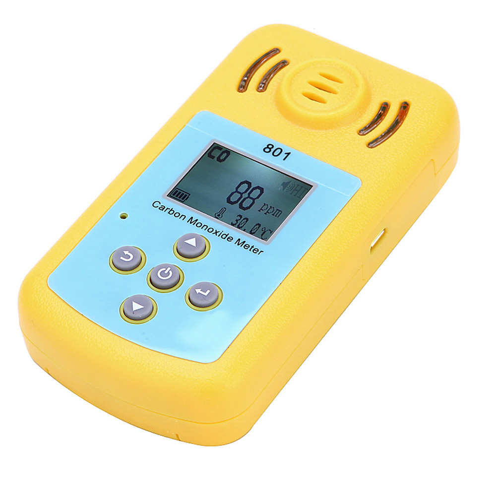 Mini Carbon Monoxide Gas Meter Portable CO Detector LCD Display and Sound light Alarm Sensitive Gas Analyzer for Home Security