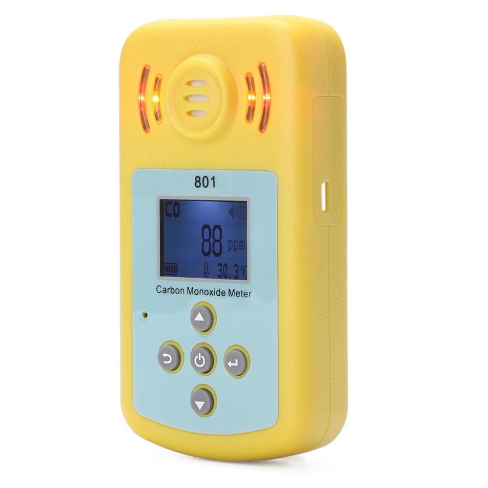Mini Carbon Monoxide Gas Meter Portable CO Detector LCD Display and Sound light Alarm Sensitive Gas Analyzer for Home Security