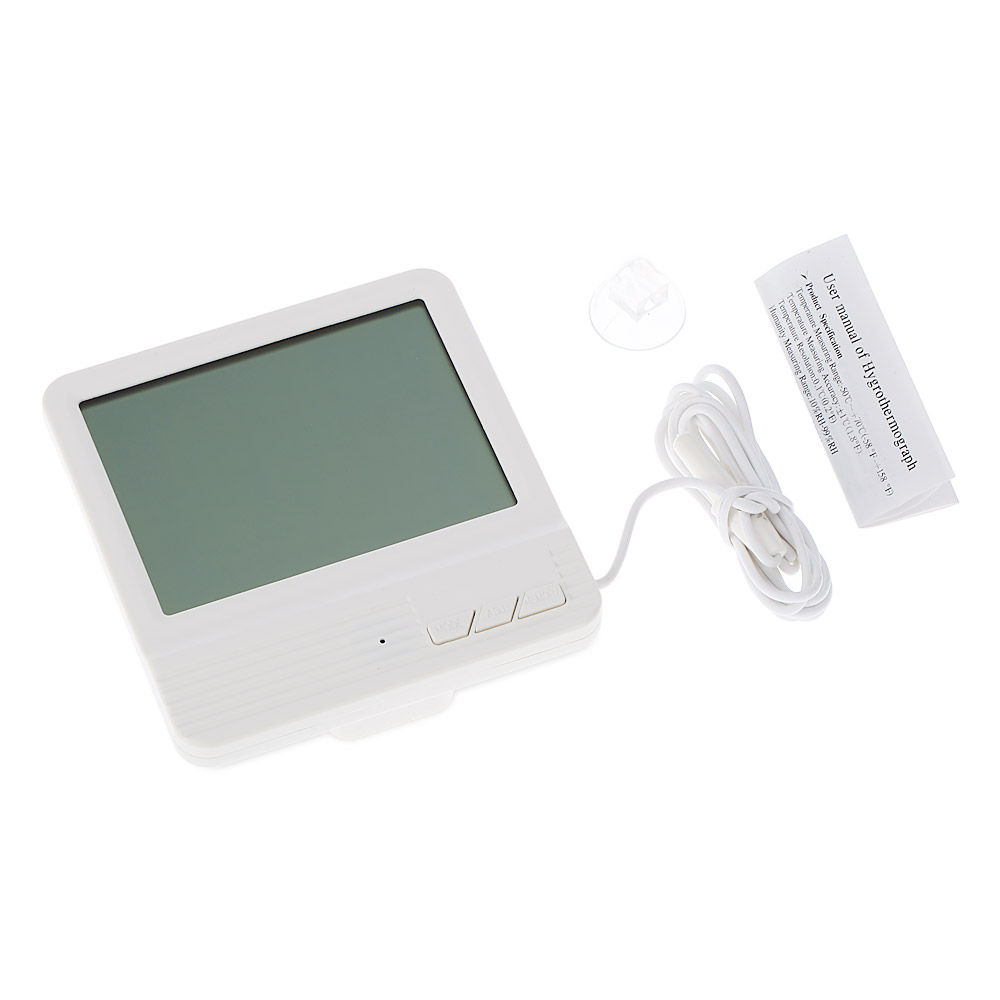 Digital Thermometer Hygrometer termometro Alarm Clock Temperature Humidity tester Indoor Outdoor weather station diagnostic tool