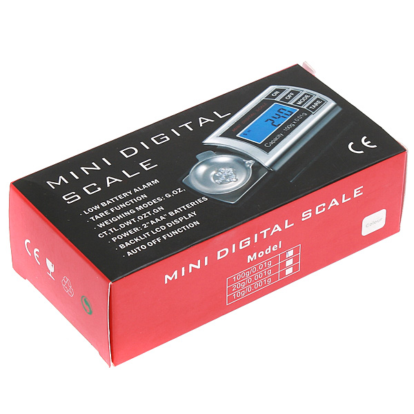Mini 0.01g 100g Digital Scale LCD Pocket Jewelry Diamond Weight Scales Portable Electronic Balance Weighing Scales