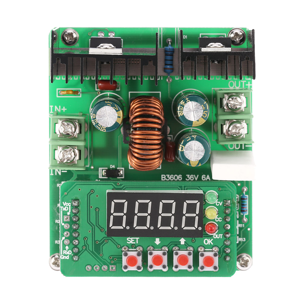 B3606 Digital DC DC Adjustable Step Down Module Precision NC Constant Voltage Current Power Input 6 40V Output 0 36V 6A Charger