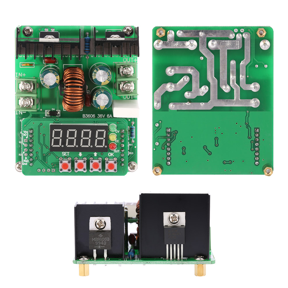 B3606 Digital DC DC Adjustable Step Down Module Precision NC Constant Voltage Current Power Input 6 40V Output 0 36V 6A Charger