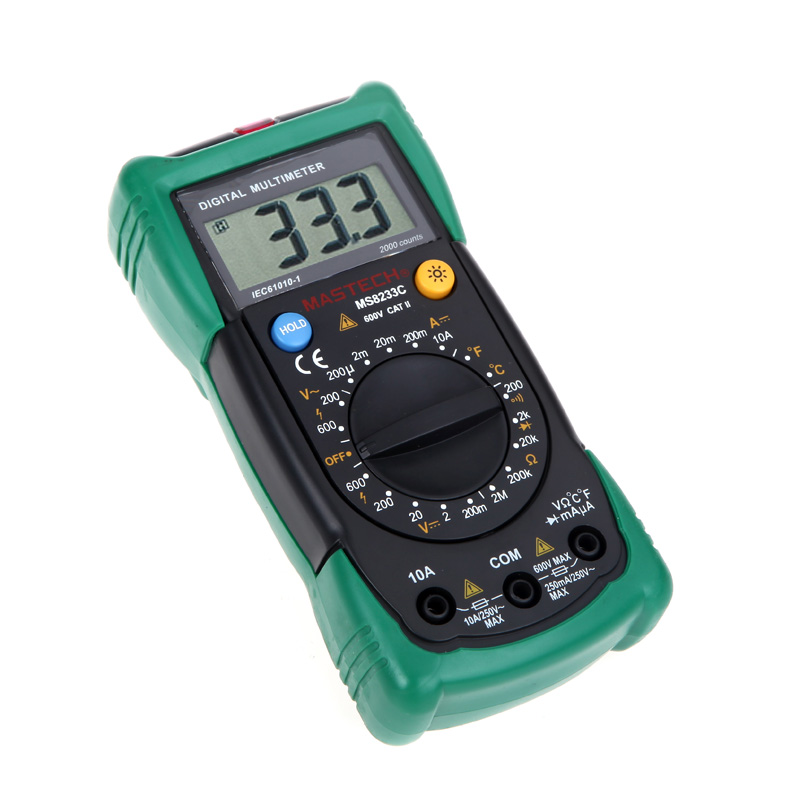 Digital Multimeter AC DC voltage DC current resistance diode check continuity test temperature test multimetro diagnostic tool