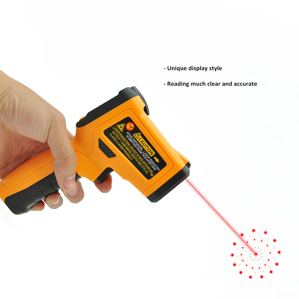 Infrared IR Thermometer Digital pyrometer IFine Temperature Tester thermometre infrarouge termometro digital Alarm Emissivity
