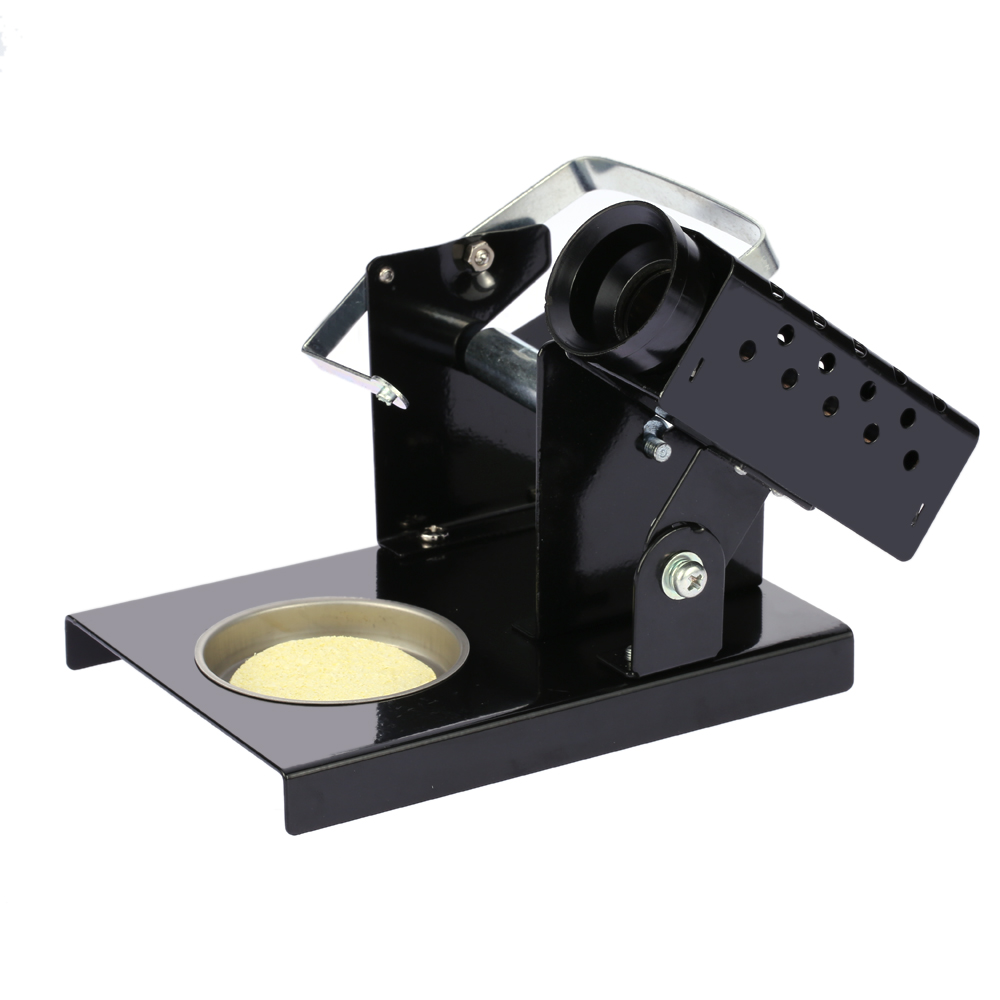 Fine Solder Station With Iron Stand Soldering Iron Stand Wire Holder Adjustable Elevation Angle Cleaning Sponge Welding Tool Kit