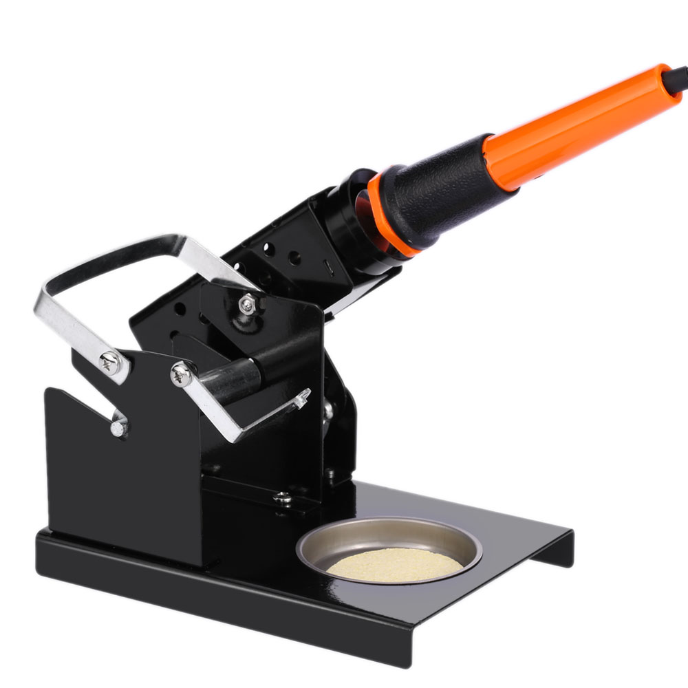 Fine Solder Station With Iron Stand Soldering Iron Stand Wire Holder Adjustable Elevation Angle Cleaning Sponge Welding Tool Kit
