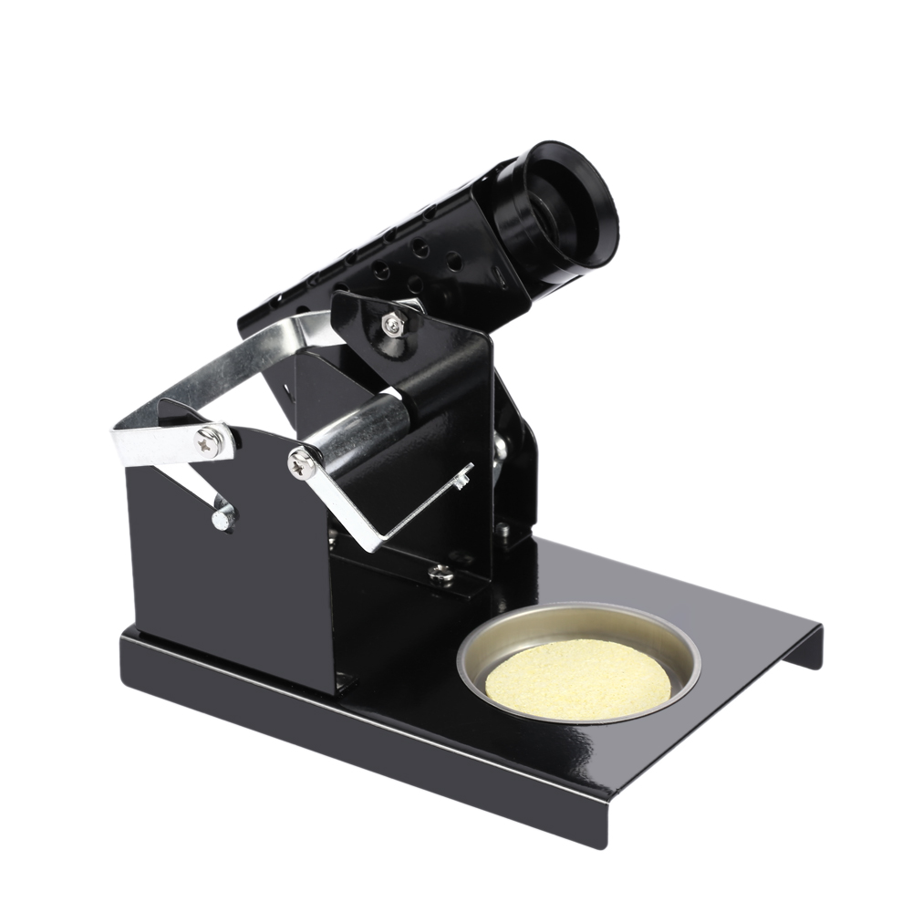 Fine Solder Station With Iron Stand Soldering Iron Stand Wire Holder Adjustable Elevation Angle Cleaning Sponge Welding Tool Kit