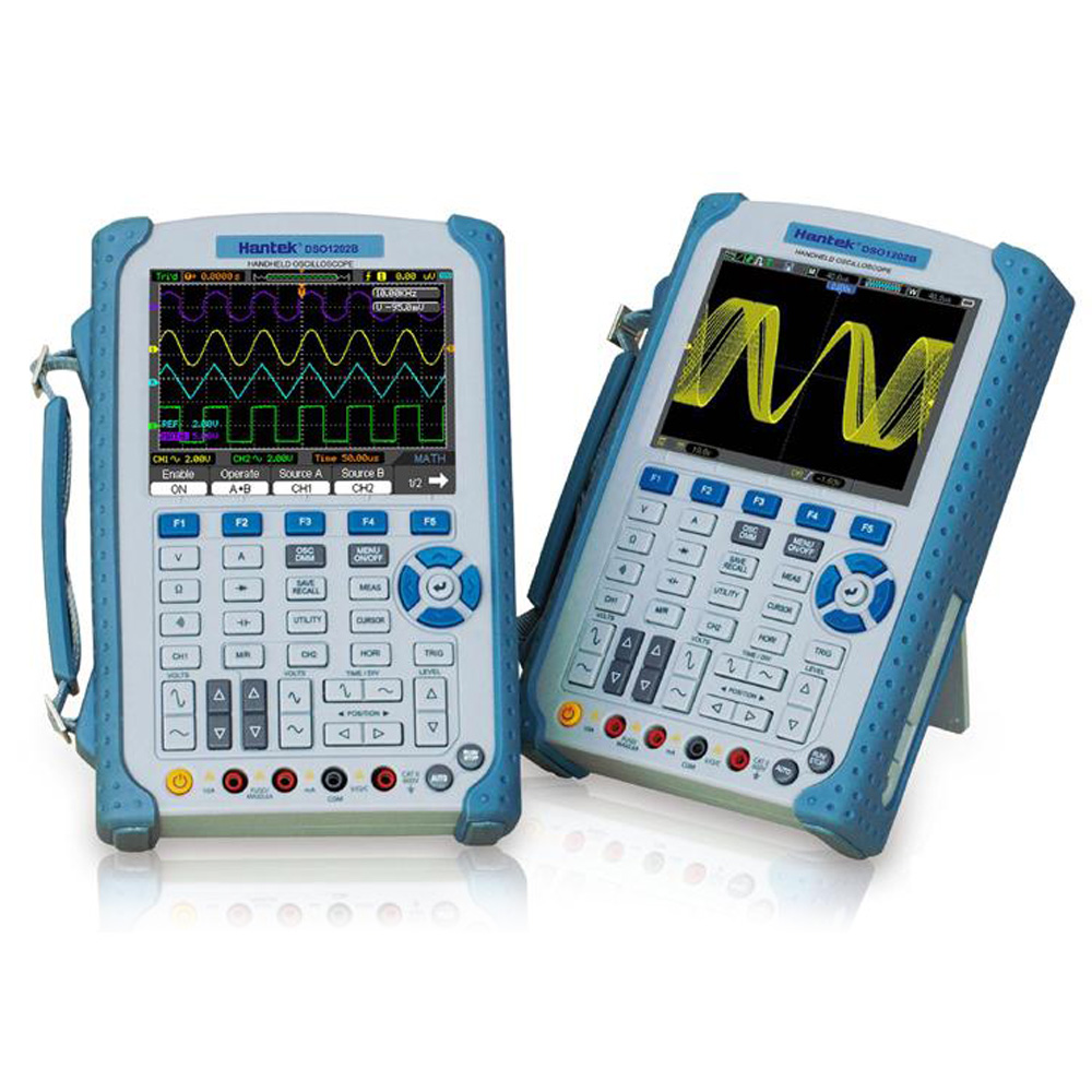 Hantek DSO1202 Digital Storage Oscilloscope 6000Counts USB osciloscopio diagnostic tool DMM 200MHz 1GSa s 2CH 5.6 TFT Color LCD
