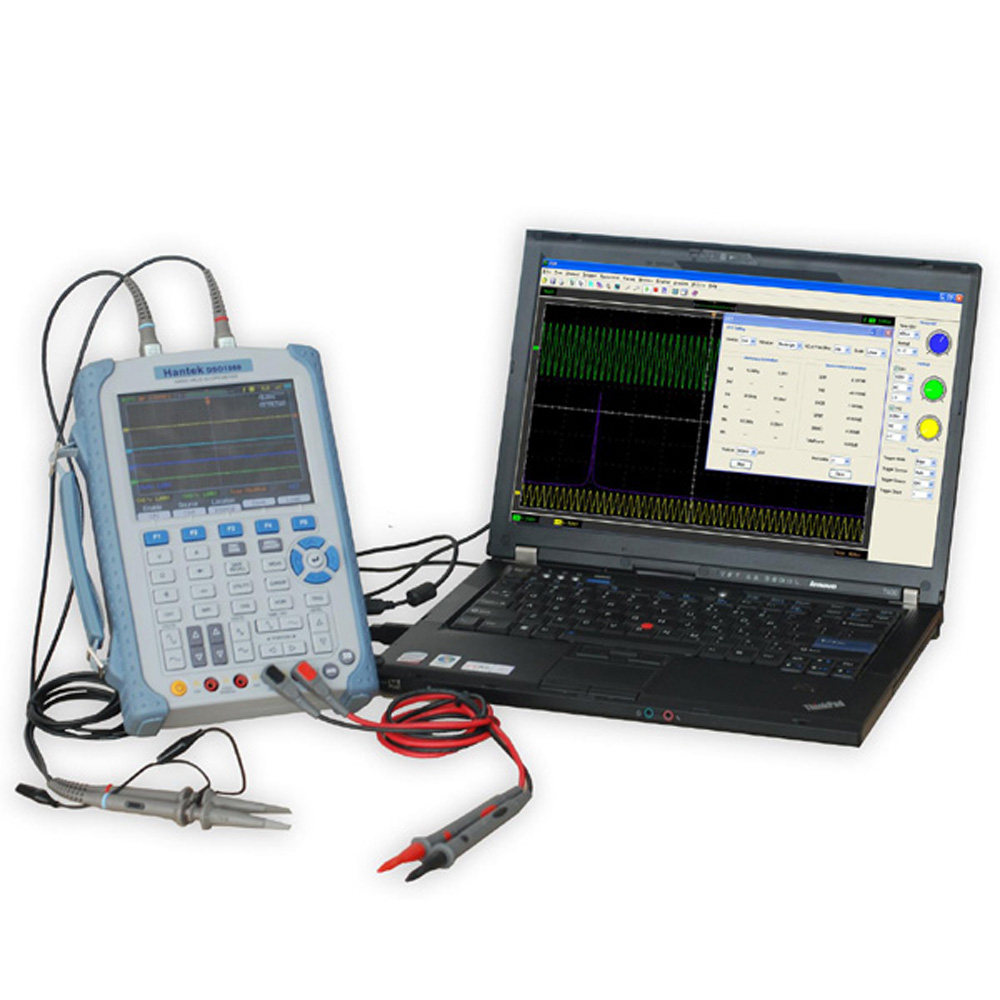 Hantek DSO1202 Digital Storage Oscilloscope 6000Counts USB osciloscopio diagnostic tool DMM 200MHz 1GSa s 2CH 5.6 TFT Color LCD