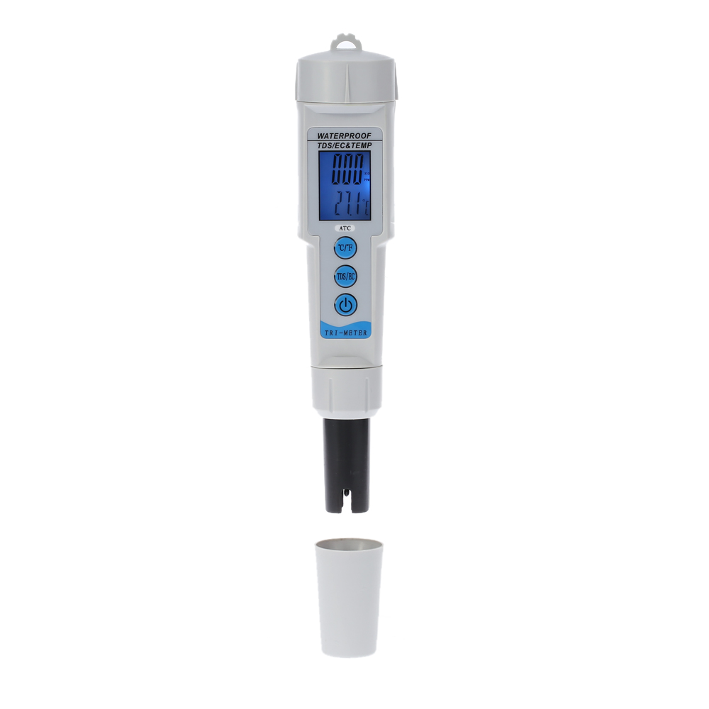 3 in 1 Pen Type Water Quality Tester Analyzer Multi parameter Waterproof Water Quality Monitor EC TDS Meter Acidometer