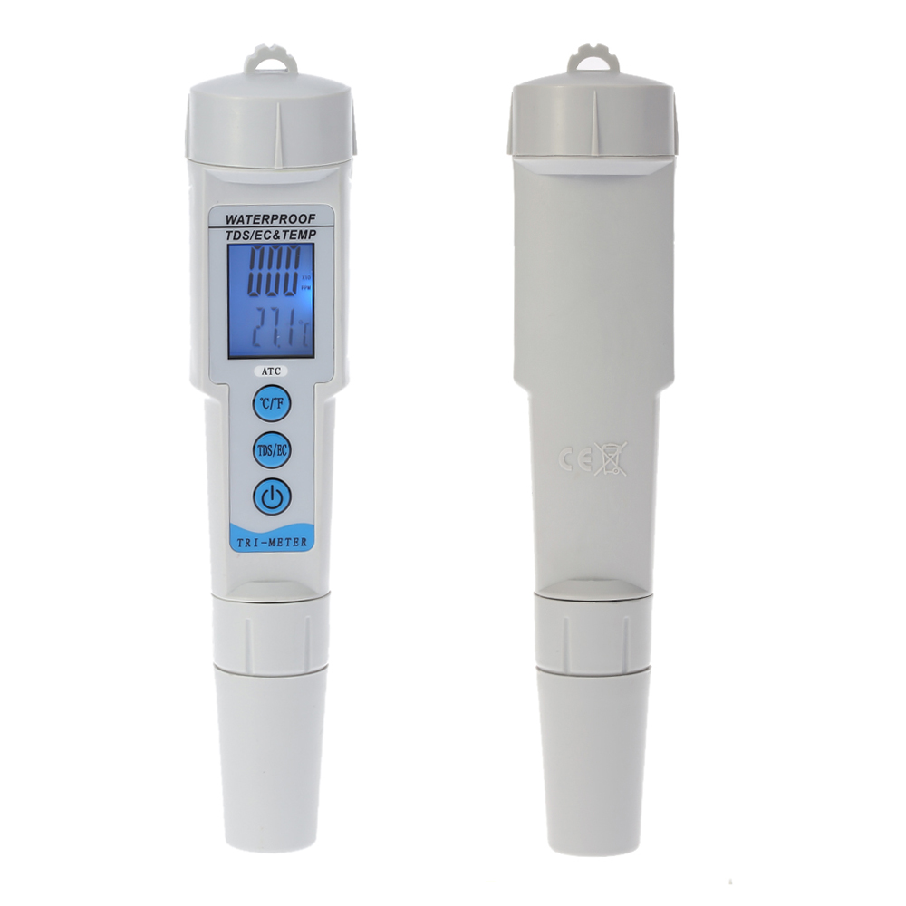 3 in 1 Pen Type Water Quality Tester Analyzer Multi parameter Waterproof Water Quality Monitor EC TDS Meter Acidometer