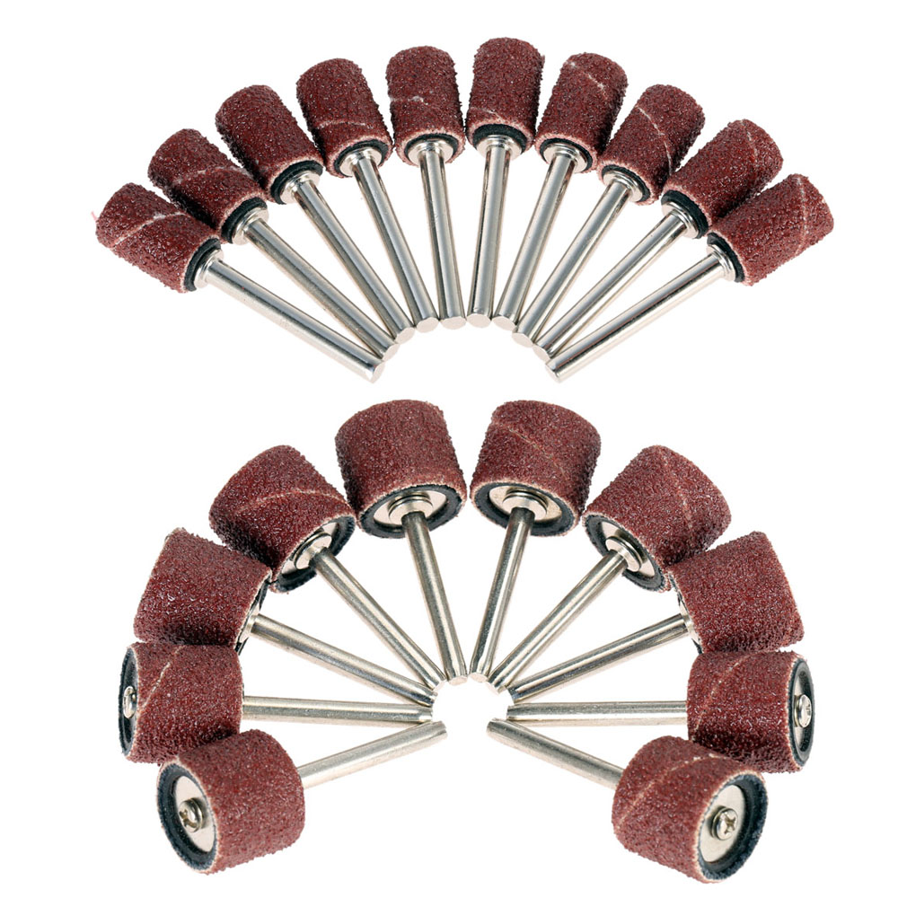 80 Grinding Wheel Sanding Bands Sanding Sleeves Sandpaper Dremel Accessories With Connecting Rod forGrinding Polishing Nail Tool