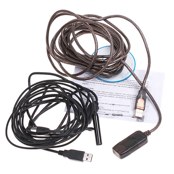 Sales .USB Endoscope Waterproof Inspection Camera Borescope 10M microscope Quality USB Magnifier microscopio