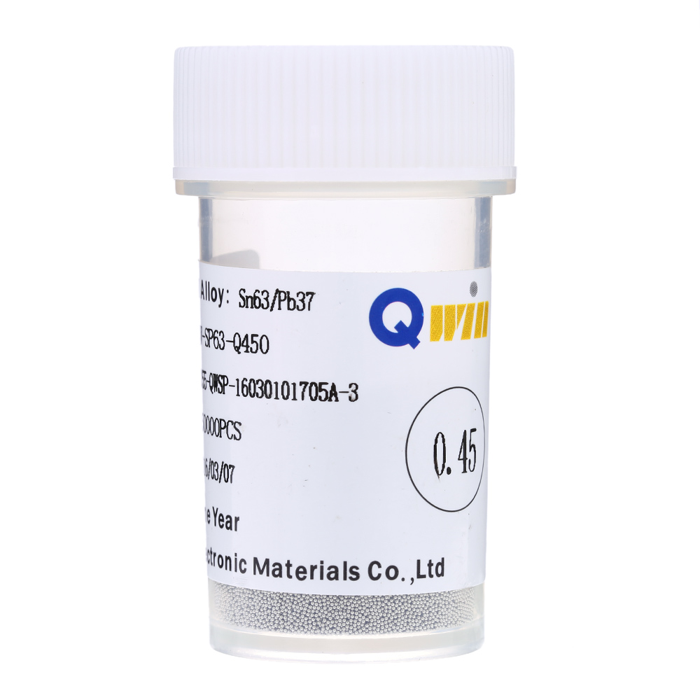 Quality Leaded Solder Balls Soldering Ball Set 0.20 0.25 0.30 0.35 0.40 0.45 0.50 0.55 0.60 0.65 0.76mm 250k bottle Sn63 Pb37