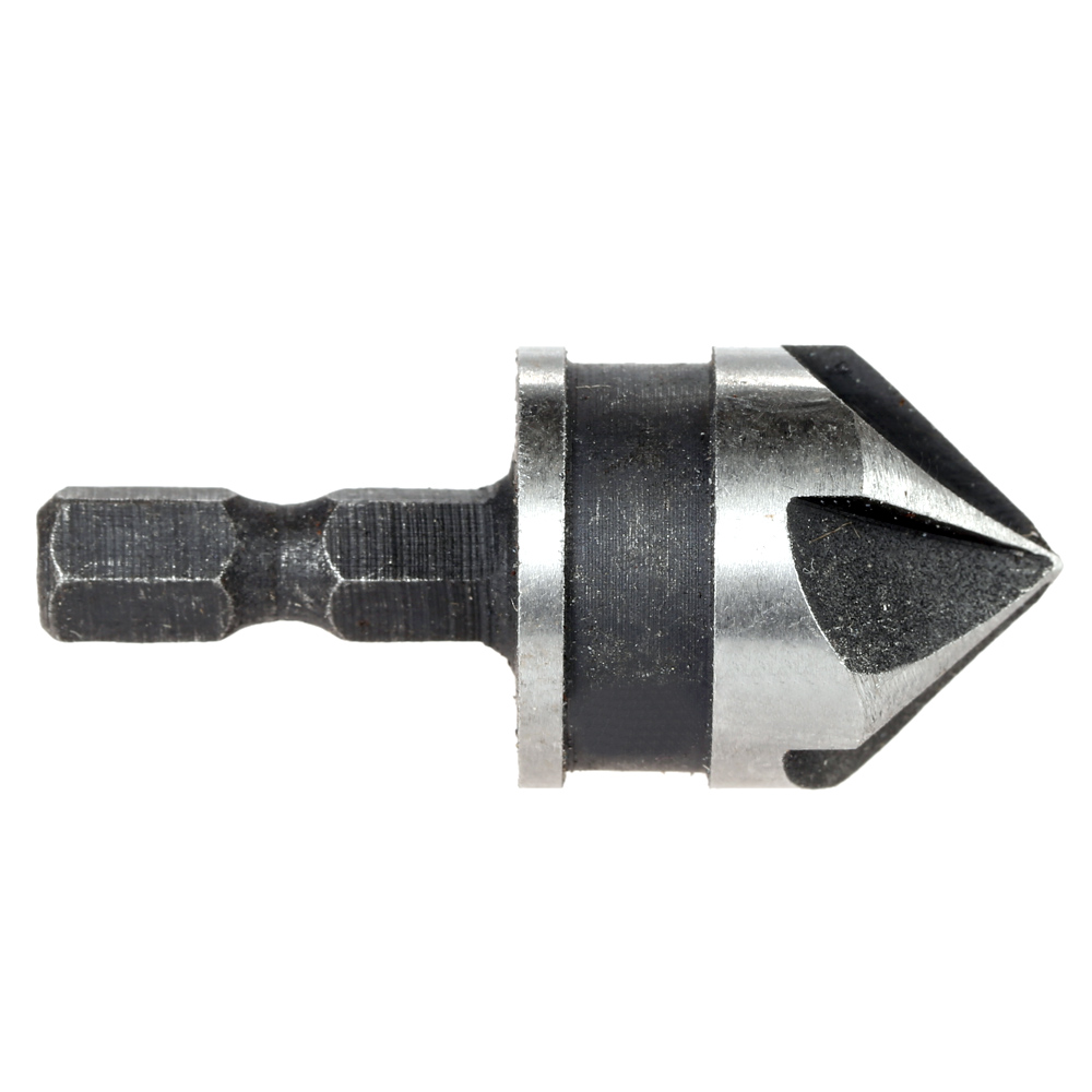 3pcs set 90 Degrees Countersink Set Five Blade High Carbon Steel 1 4 Inch Hexagonal Shank Five Edge Chamfer Tool 12mm 16mm 19mm
