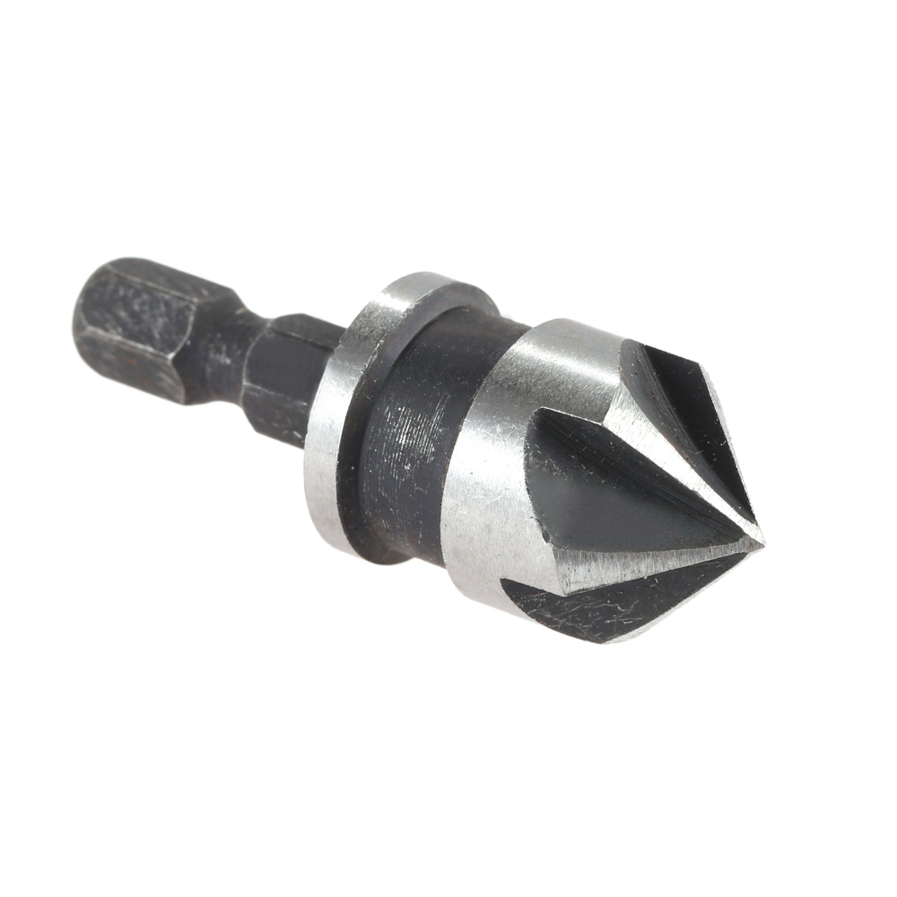 3pcs set 90 Degrees Countersink Set Five Blade High Carbon Steel 1 4 Inch Hexagonal Shank Five Edge Chamfer Tool 12mm 16mm 19mm