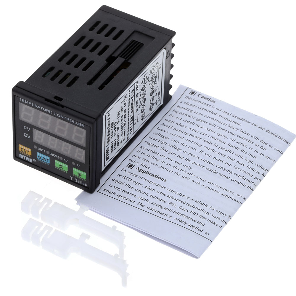 Digital Thermometer LED PID Temperature Controller Heating Cooling Control + SSR 25 DA Solid State Relay Module24V 380V 25A