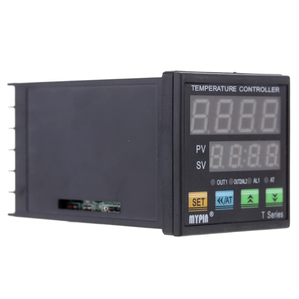 Digital LED PID Temperature Controller Thermometer Heating Cooling Control VSR 2 Alarm Relay 0 10V Analog Quantity Output TC RTD