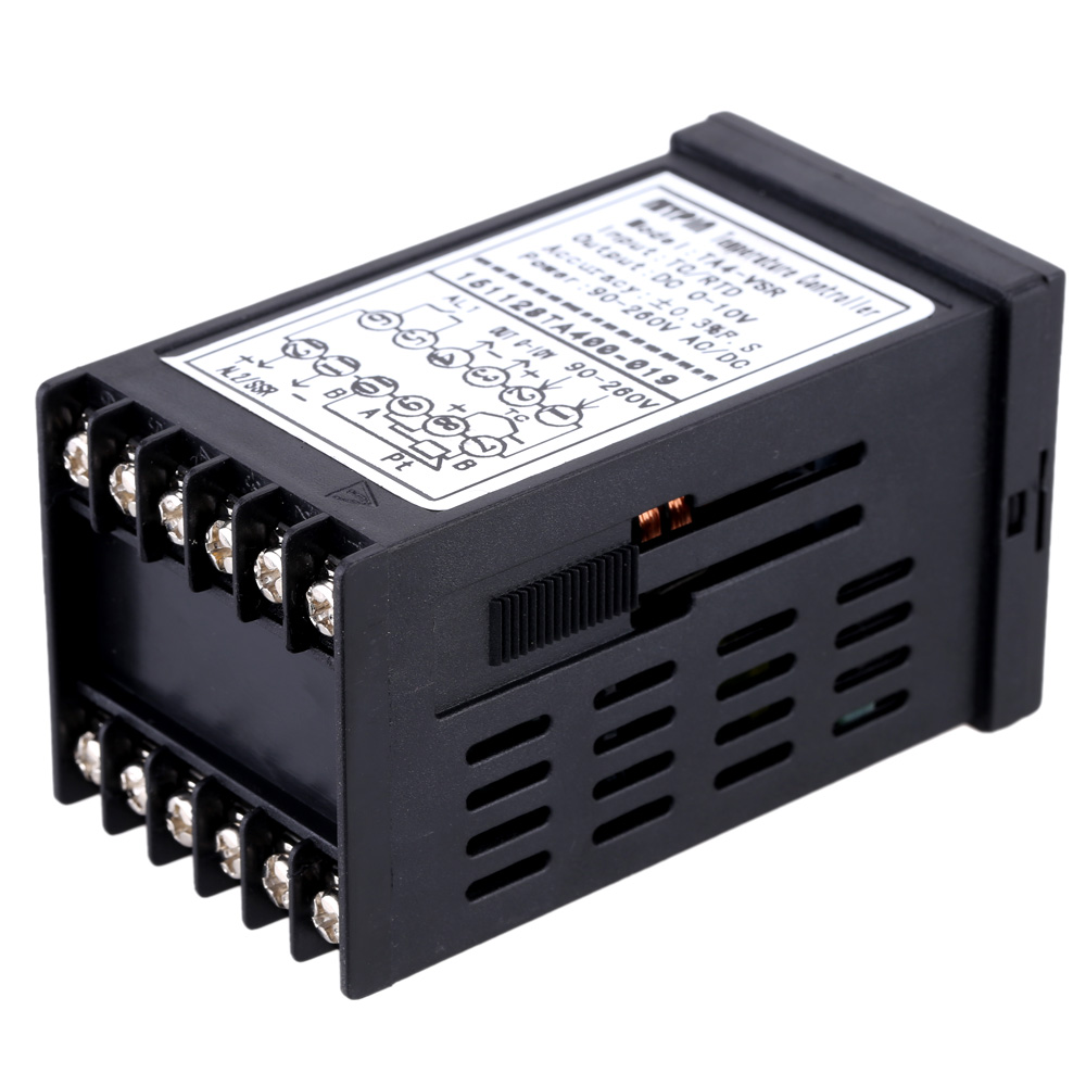 Digital LED PID Temperature Controller Thermometer Heating Cooling Control VSR 2 Alarm Relay 0 10V Analog Quantity Output TC RTD