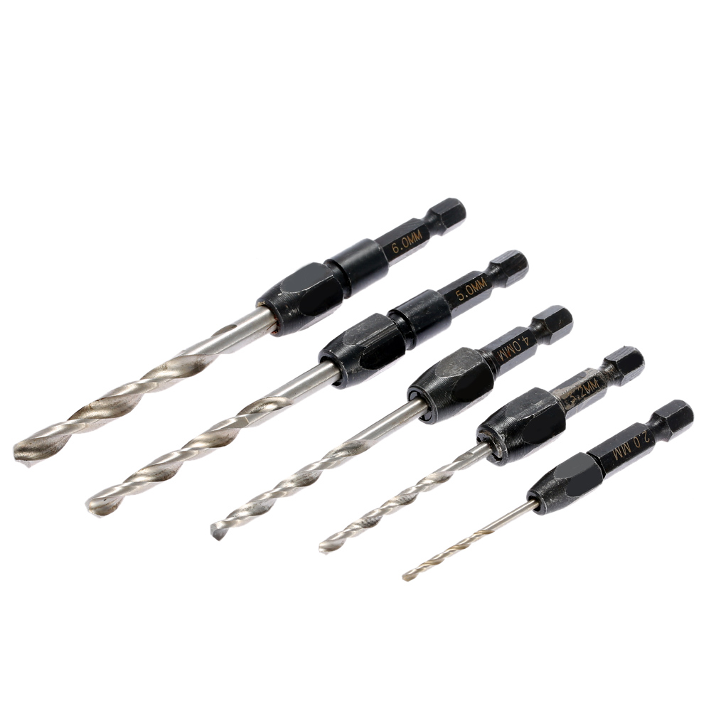 5pcs Twist Drill set herramientas drill perforator drill bits dremel ferramenta woodworking tools power tools furadeira 2mm 6mm