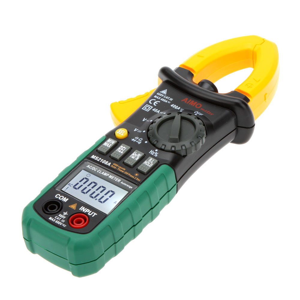 AIMO MS2108A Auto Range Digital Multimeter Clamp Meter for AC DC Voltage Current Frequency Resistance Capacity Diode multitester