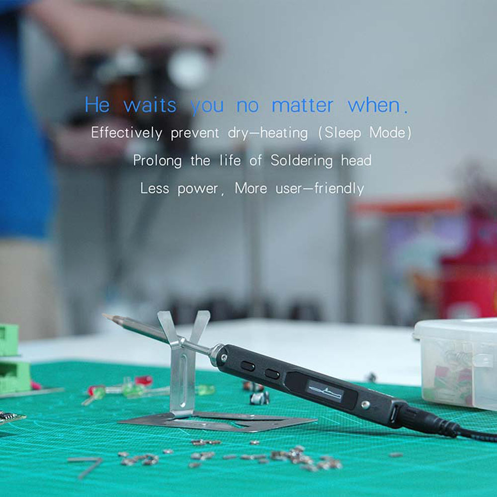 Mini Smart Programmable Electric Soldering Iron Pen type Digital STM32 MCU Welding Tool OLED Repair Tool Temperature Adjustable