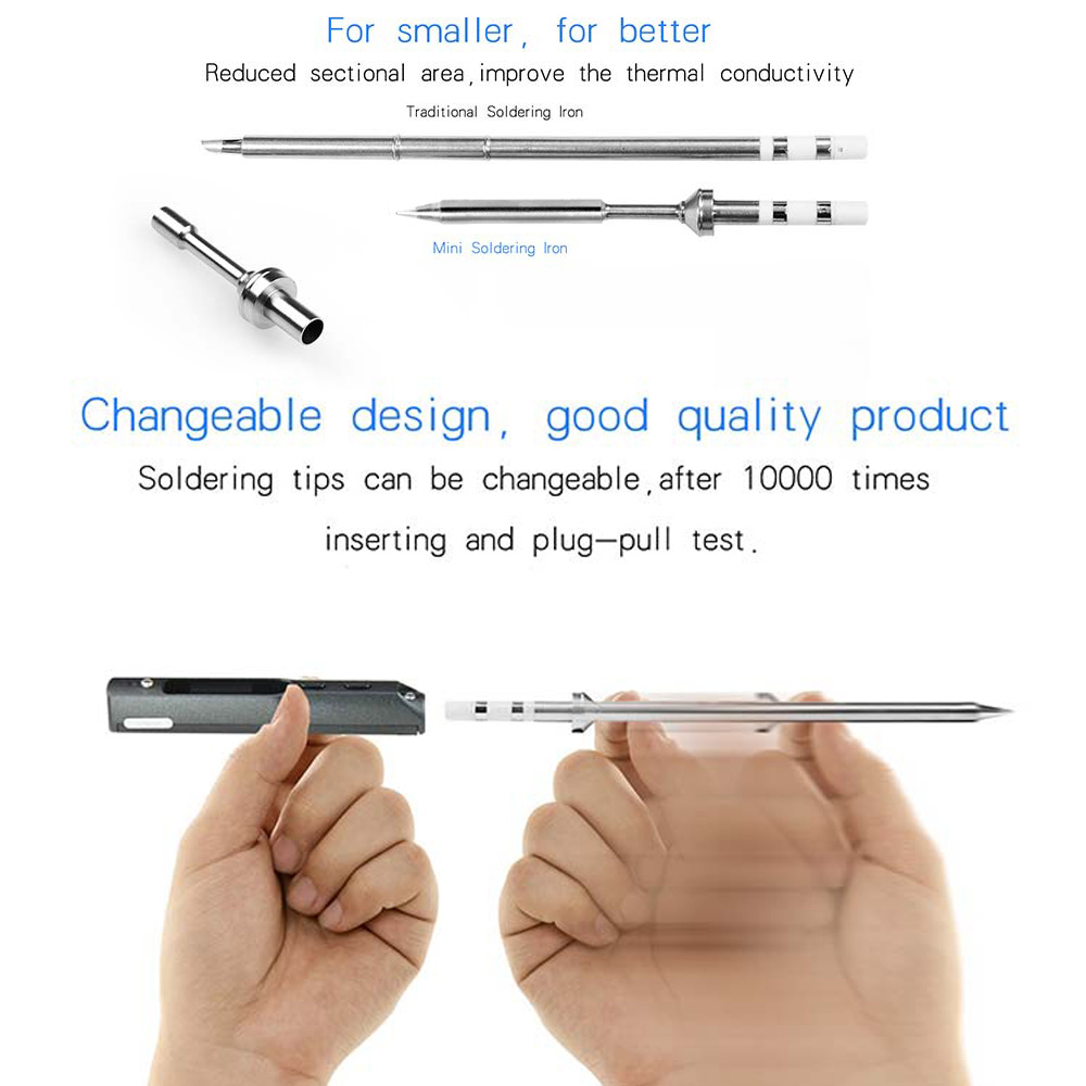 Mini Smart Programmable Electric Soldering Iron Pen type Digital STM32 MCU Welding Tool OLED Repair Tool Temperature Adjustable