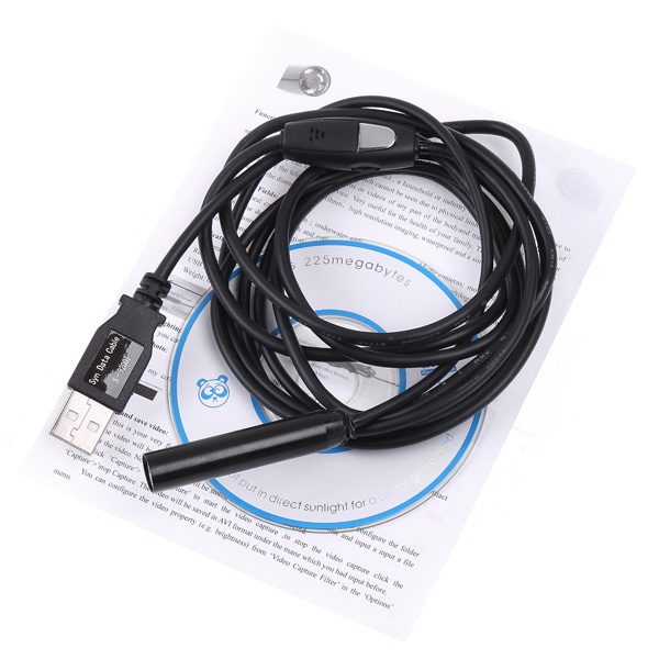 Multi purpose USB Endoscope Waterproof Inspection Magnifier Excellent Microscope Inspection Snake Tube Video Camera Borescope 2M