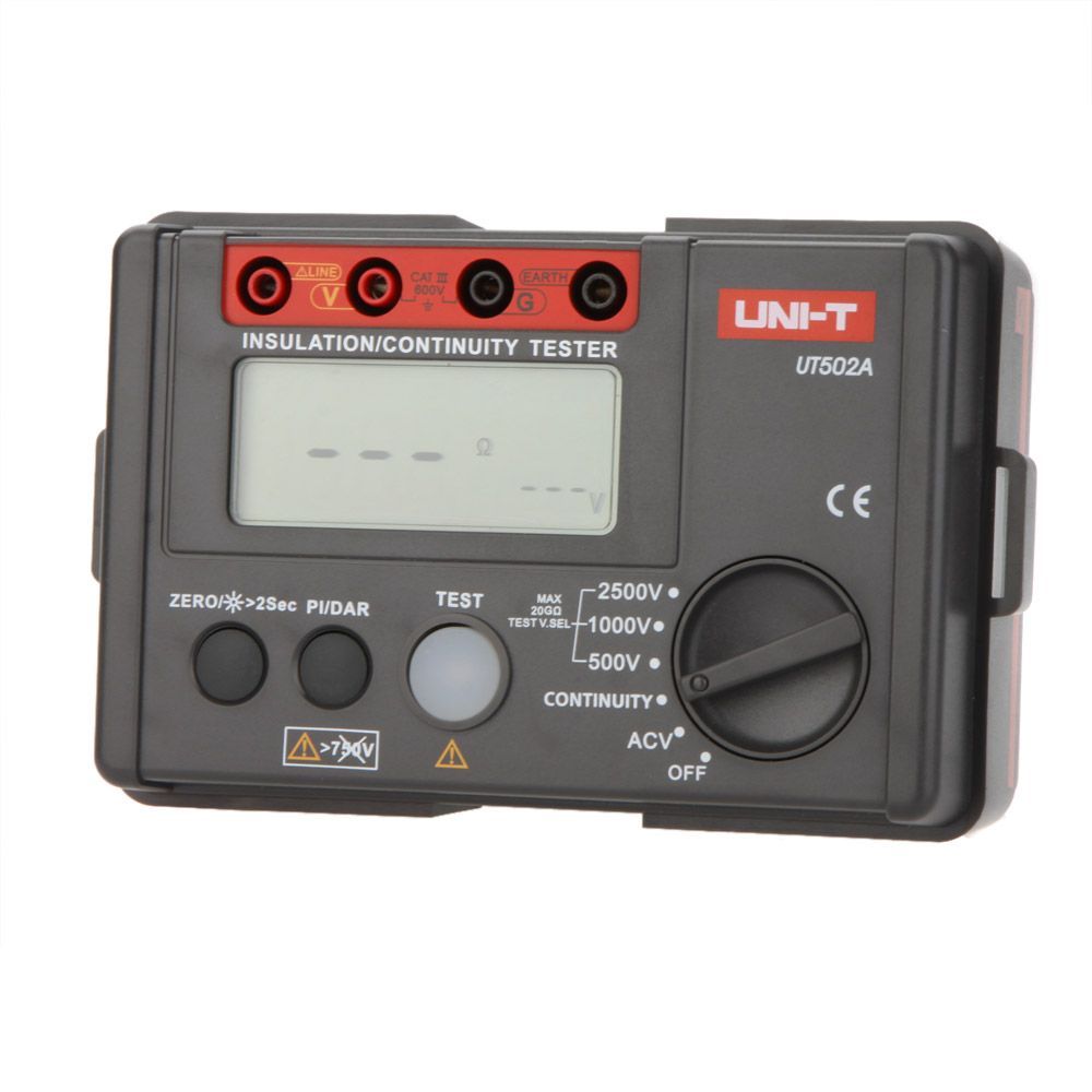UNI T UT502A esr meter 2500V Insulation Resistance Tester Megohmmeter Voltmeter Continuity Tester megger diagnostic tool