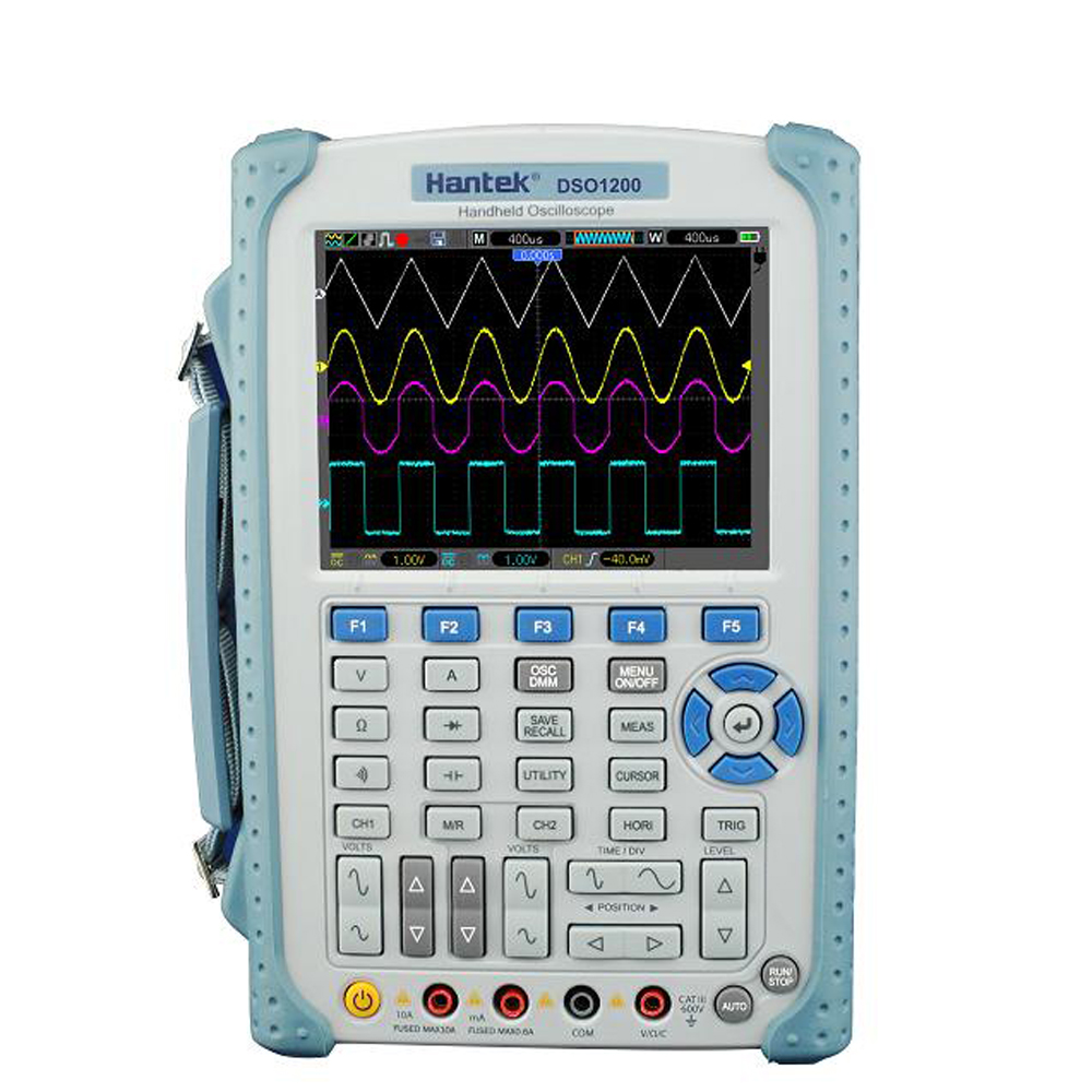 Hantek Professional High Cost Effective Digital Oscilloscope Handheld 2 Channels Oscilloscope Multimeter 200MHz 500MSa s DSO1200