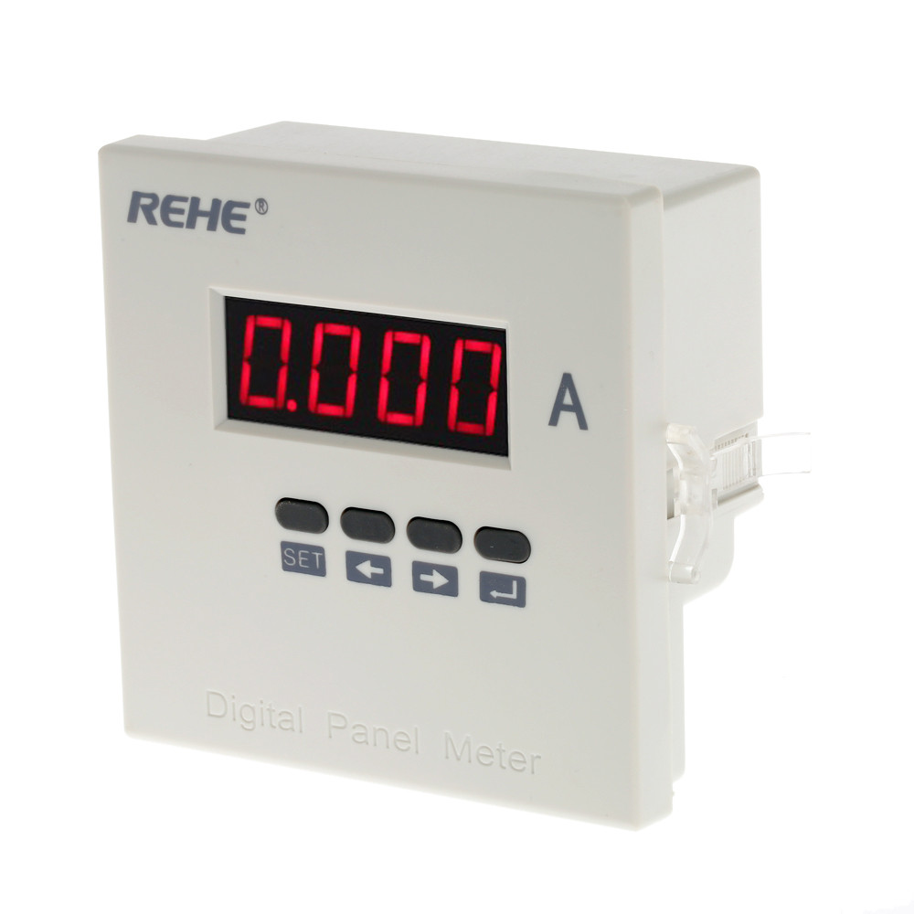 Digital Ammeter Single Phase AC Current Panel Meter Ammeter Current Ratio Programmable tester AC 5A AC DC80V 270V amperimetro