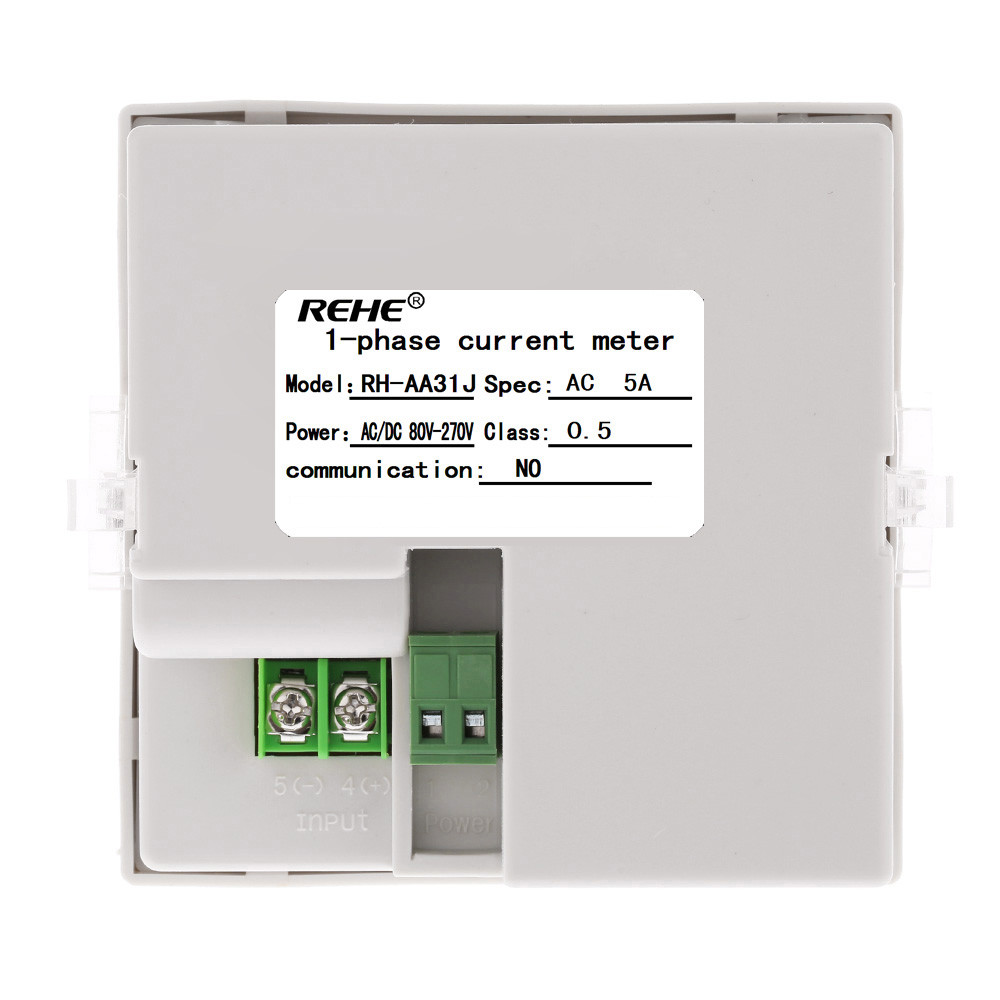 Digital Ammeter Single Phase AC Current Panel Meter Ammeter Current Ratio Programmable tester AC 5A AC DC80V 270V amperimetro