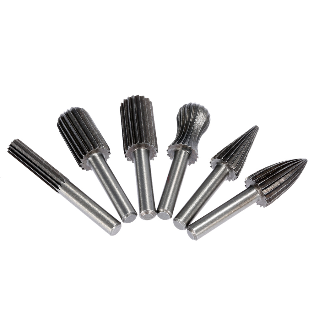 6pcsmini Rotary File Tools for electric drill herramientas Rotary File Cutter Engraving Grinding Bit for woodworking power Tools