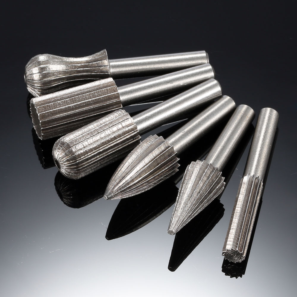 6pcsmini Rotary File Tools for electric drill herramientas Rotary File Cutter Engraving Grinding Bit for woodworking power Tools