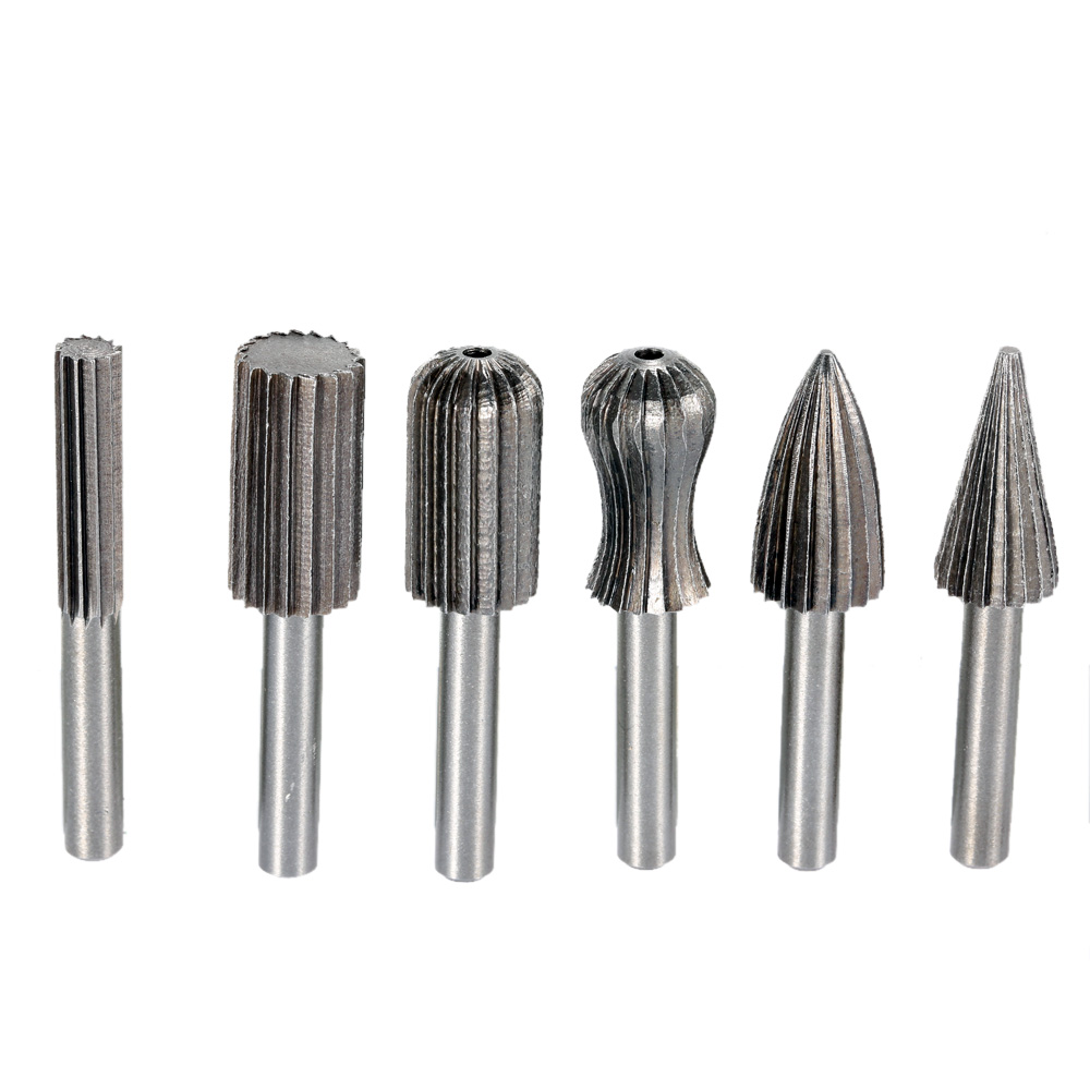 6pcsmini Rotary File Tools for electric drill herramientas Rotary File Cutter Engraving Grinding Bit for woodworking power Tools