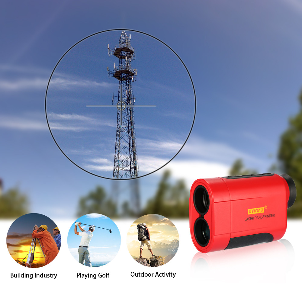 900m 6X Monocular Telescope Laser Rangefinder Distance Meter Outdoor Distance diagnostic tool Height Angle Measurement Tool