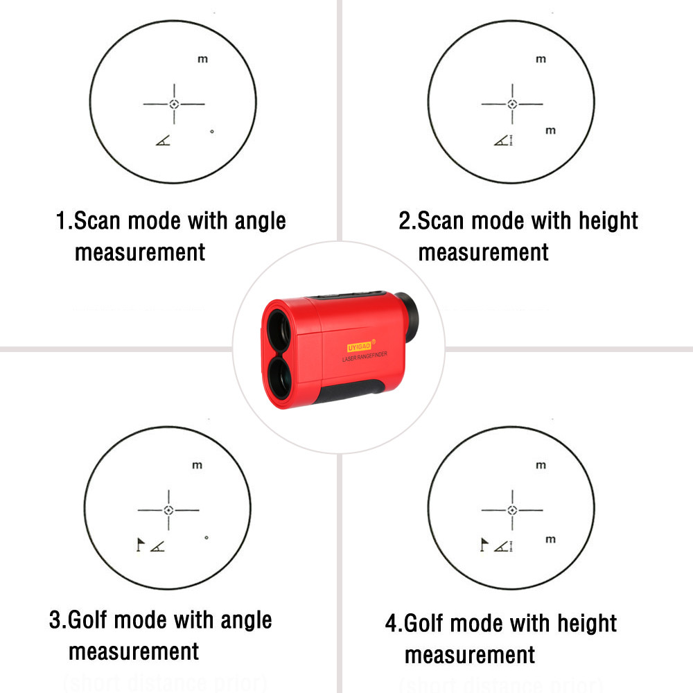 900m 6X Monocular Telescope Laser Rangefinder Distance Meter Outdoor Distance diagnostic tool Height Angle Measurement Tool