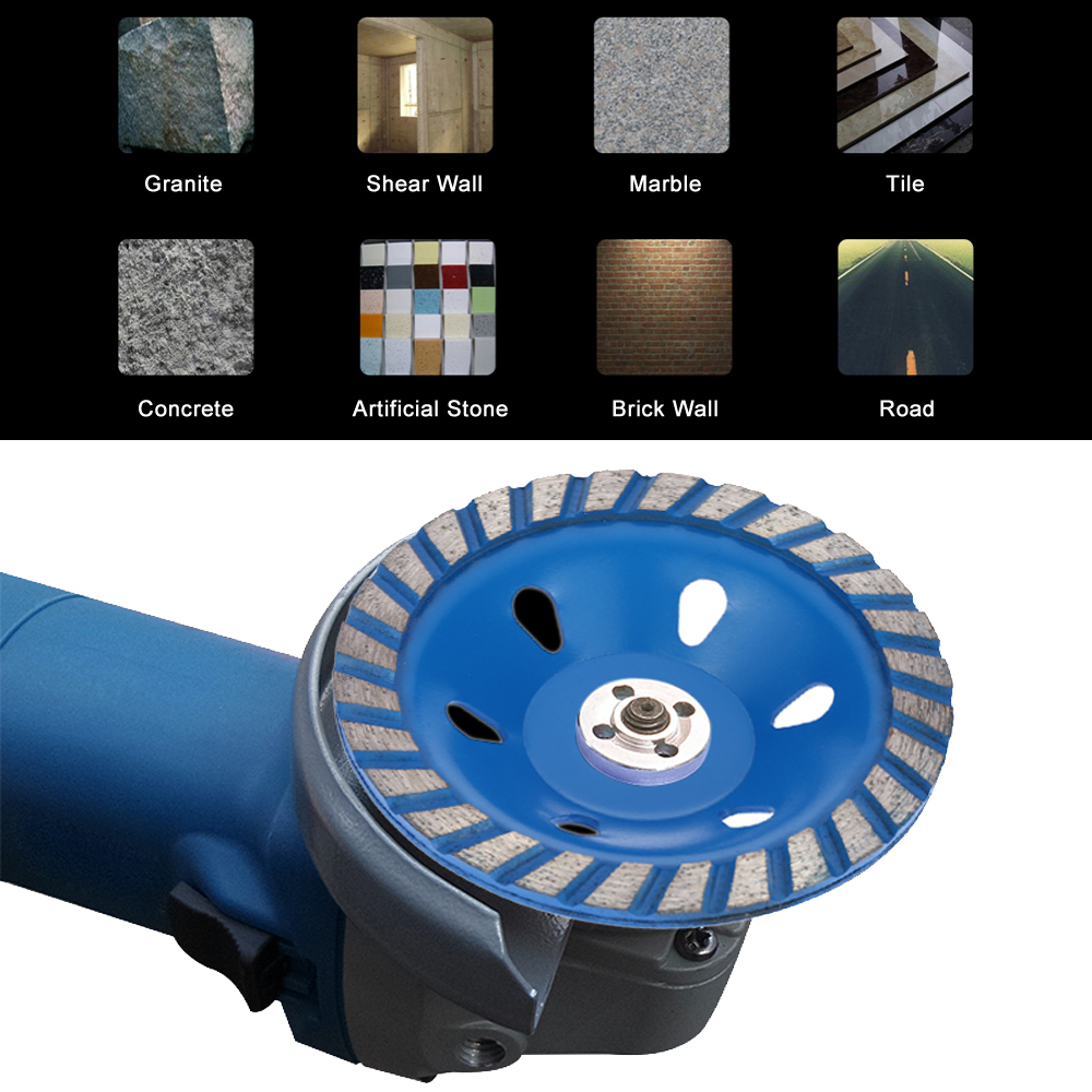 100mm 4 Diamond Segment Grinding Wheel Disc Bowl Shape Grinder Cup Granite Ceramics Terrazzo Marble for Building Industry