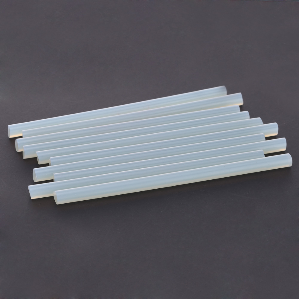 10 pcs Melt Glue Stick High Viscosity Environmental Transparent Glue Tape 0.27 x7.87 High Temperature Resistant Glue Stick