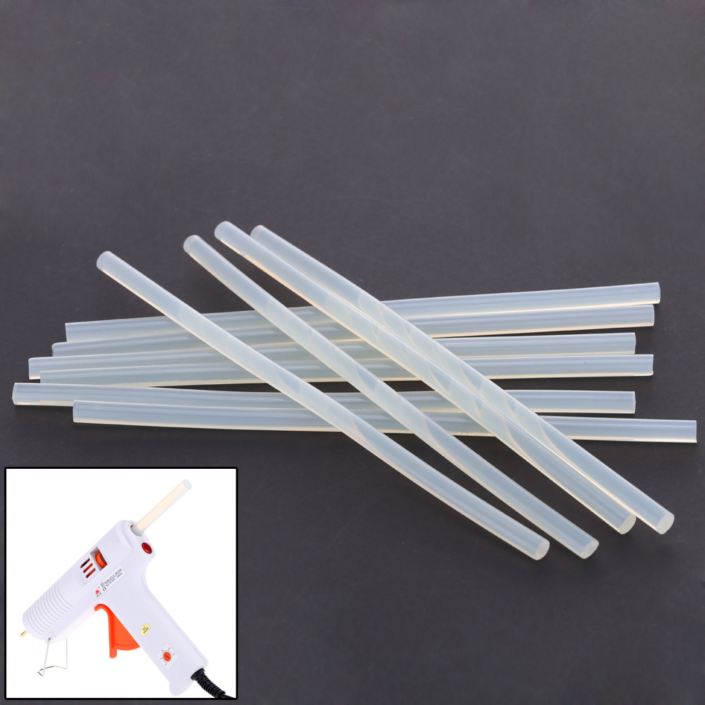 10 pcs Melt Glue Stick High Viscosity Environmental Transparent Glue Tape 0.27 x7.87 High Temperature Resistant Glue Stick