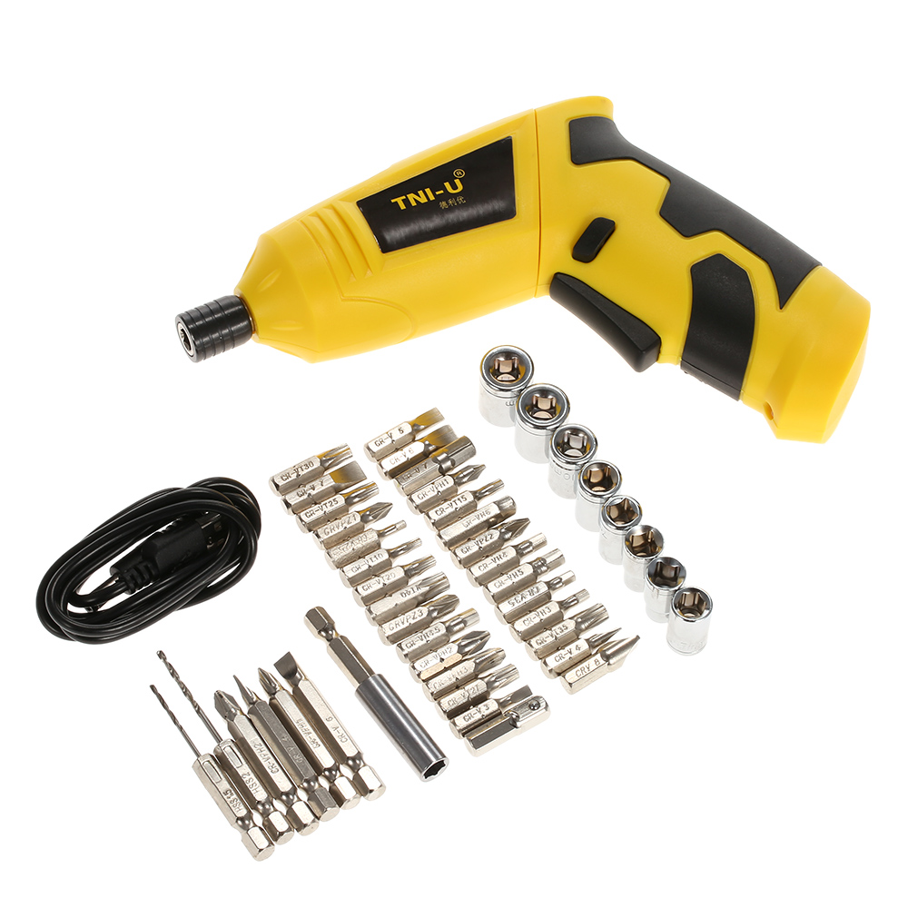 TNI U 46 in 1 4V battery screwdriver Rechargeable Cordless Electric Screwdriver Set Repair Tool Kit with Battery Indication