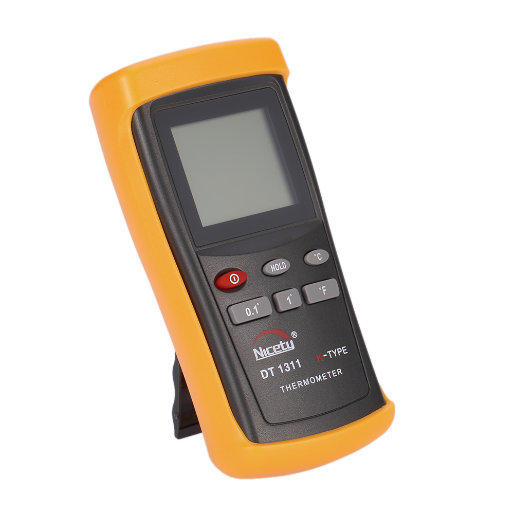 Nicety Handheld Digital Thermometer Single Channel Temperature Meter K Type Thermocouple Sensor Switchable Resolution 200~1370C