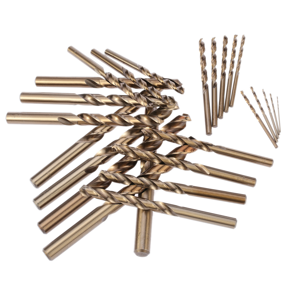 25pcs set Professional Twist Drill Bit Set for Woodworking Drill Bit Round Shank Cobalt Metal Drilling power Tools ferramentas