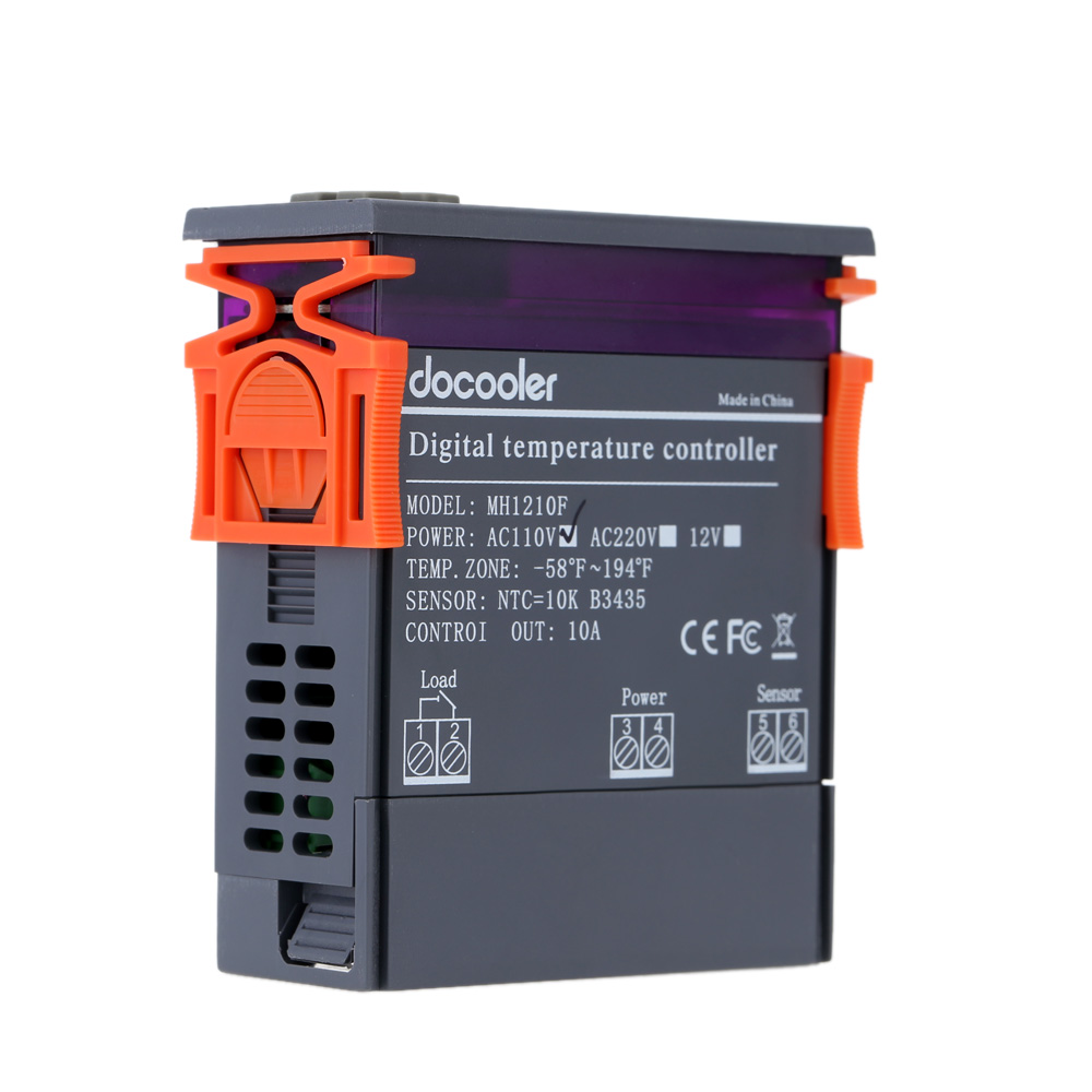 10A AC110V Digital Temperature Controller Thermocouple 58~194 Fahrenheit with Sensor thermostat thermal regulator