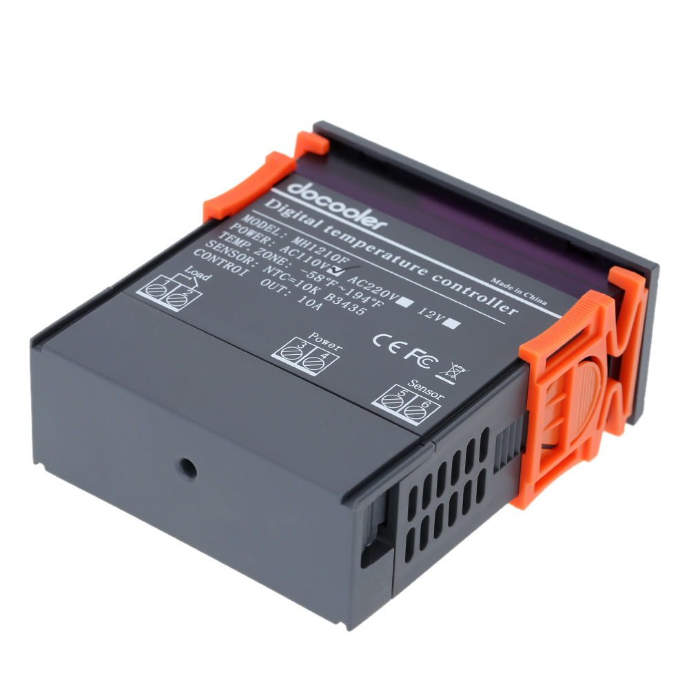10A AC110V Digital Temperature Controller Thermocouple 58~194 Fahrenheit with Sensor thermostat thermal regulator