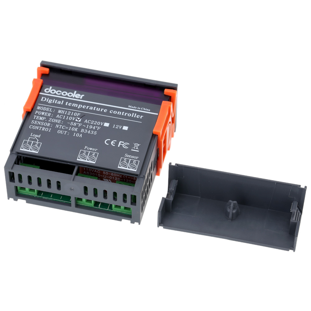 10A AC110V Digital Temperature Controller Thermocouple 58~194 Fahrenheit with Sensor thermostat thermal regulator
