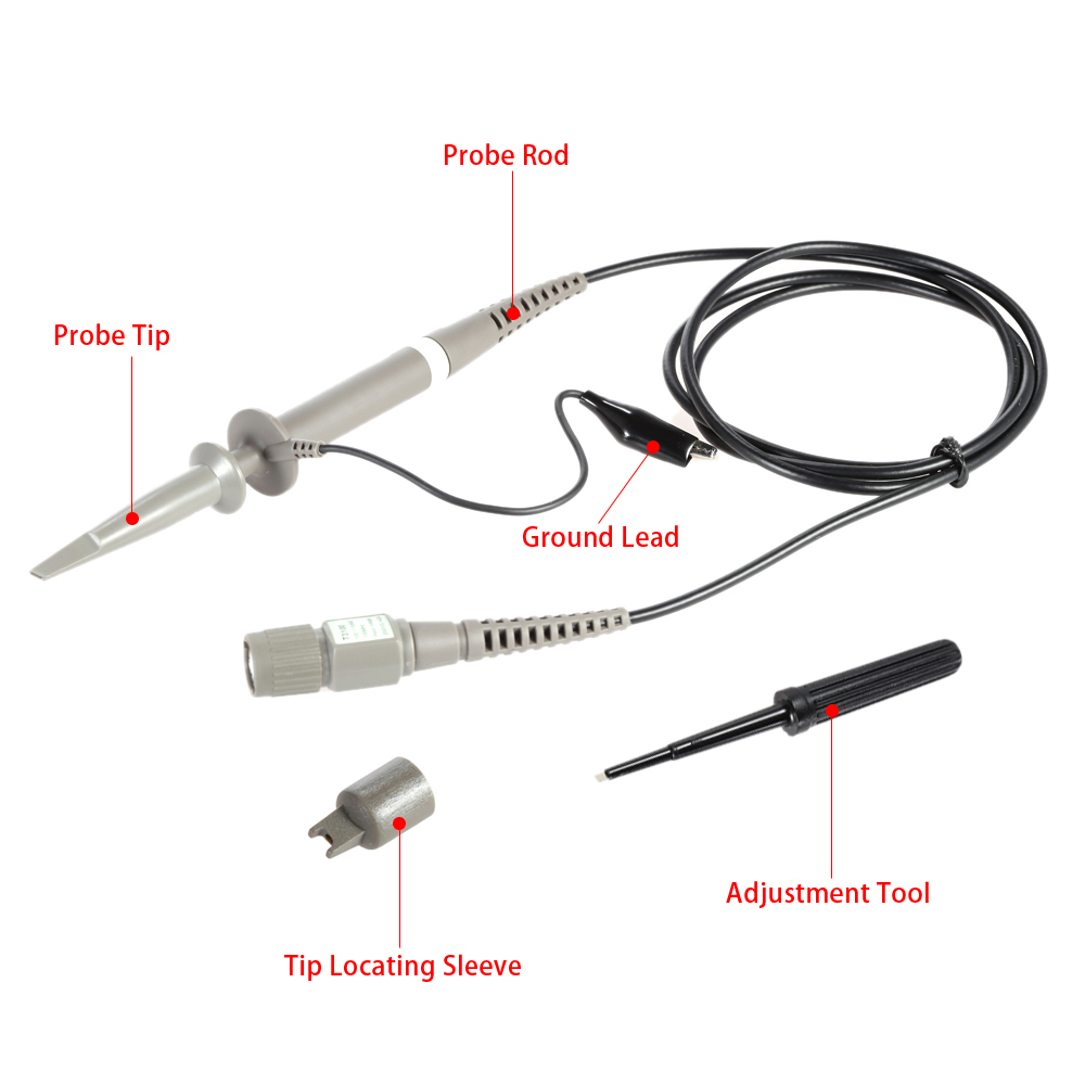 Reliable Oscilloscope Probe High Voltage Probe Tester Clip for the Oscilloscope Passive Max.2000V DC X100 100MHz 100 Mega ohm