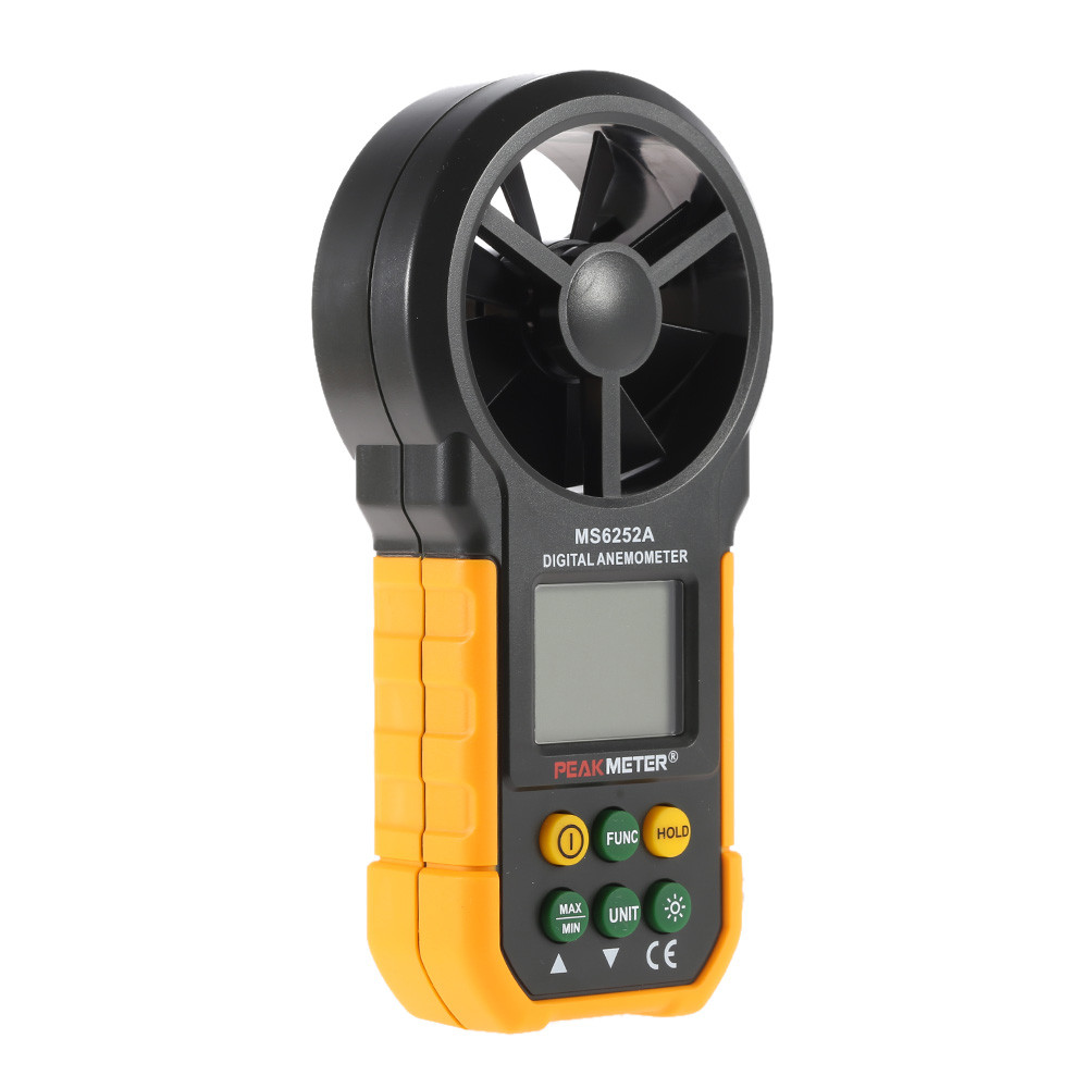 PEAKMETER MS6252A Digital Multimeter Multifunction Anemometer Air Volume Tachometer Wind Air Speed Tester